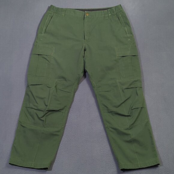 Vertx Pants Men's 38x30 Fits 35x29 Green Ripstop Cargo Outdoor Hiking Camp Flaws - Picture 1 of 16